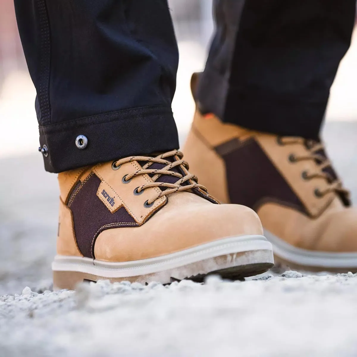 Scruffs Twister 6 Safety Boots Tan Size 7-12