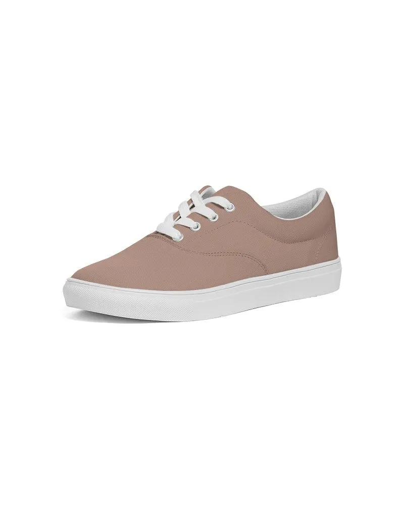 Shaded Pale Pastel Red Brown Canvas Sneakers | Men's | C0M30Y30K30