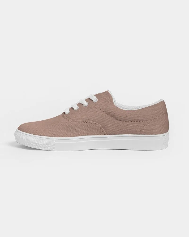 Shaded Pale Pastel Red Brown Canvas Sneakers | Men's | C0M30Y30K30