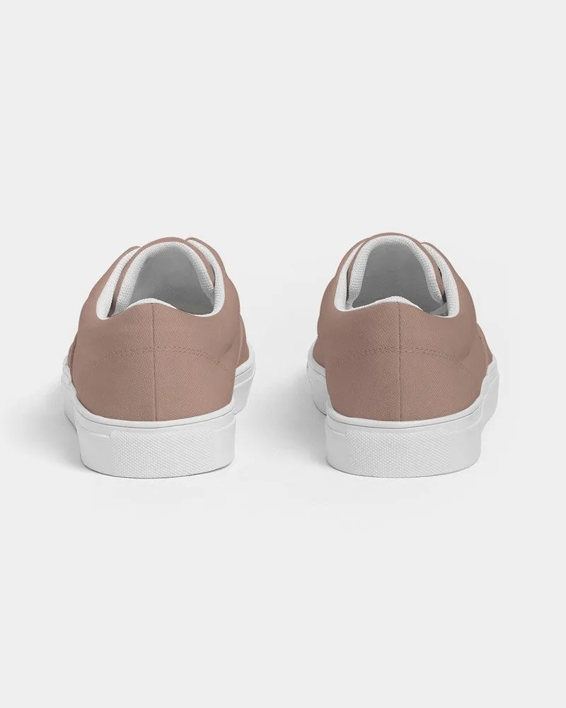 Shaded Pale Pastel Red Brown Canvas Sneakers | Men's | C0M30Y30K30