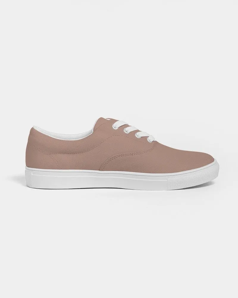 Shaded Pale Pastel Red Brown Canvas Sneakers | Men's | C0M30Y30K30