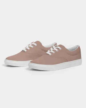 Shaded Pale Pastel Red Brown Canvas Sneakers | Men's | C0M30Y30K30