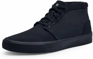 Shoes for Crews Cabbie II, Men's, Women's, Unisex Slip Resistant, Food Service Work Shoes, Black, Men's Size 4.5/ Women's Size 6