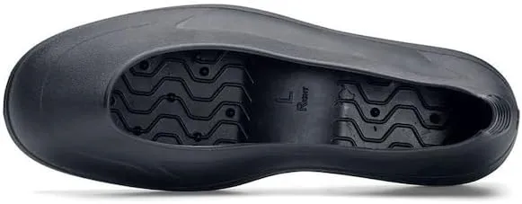 Shoes for Crews Crewguard Men's, Women's, Unisex Slip Resistant Work Overshoes, Black, S , Men's 6.5-8 / Women's 8.5-10