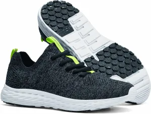 Shoes for Crews Everlight ECO, Women's Slip Resistant Work Shoes, Water Resistant, Gray/Black, Size 9.5