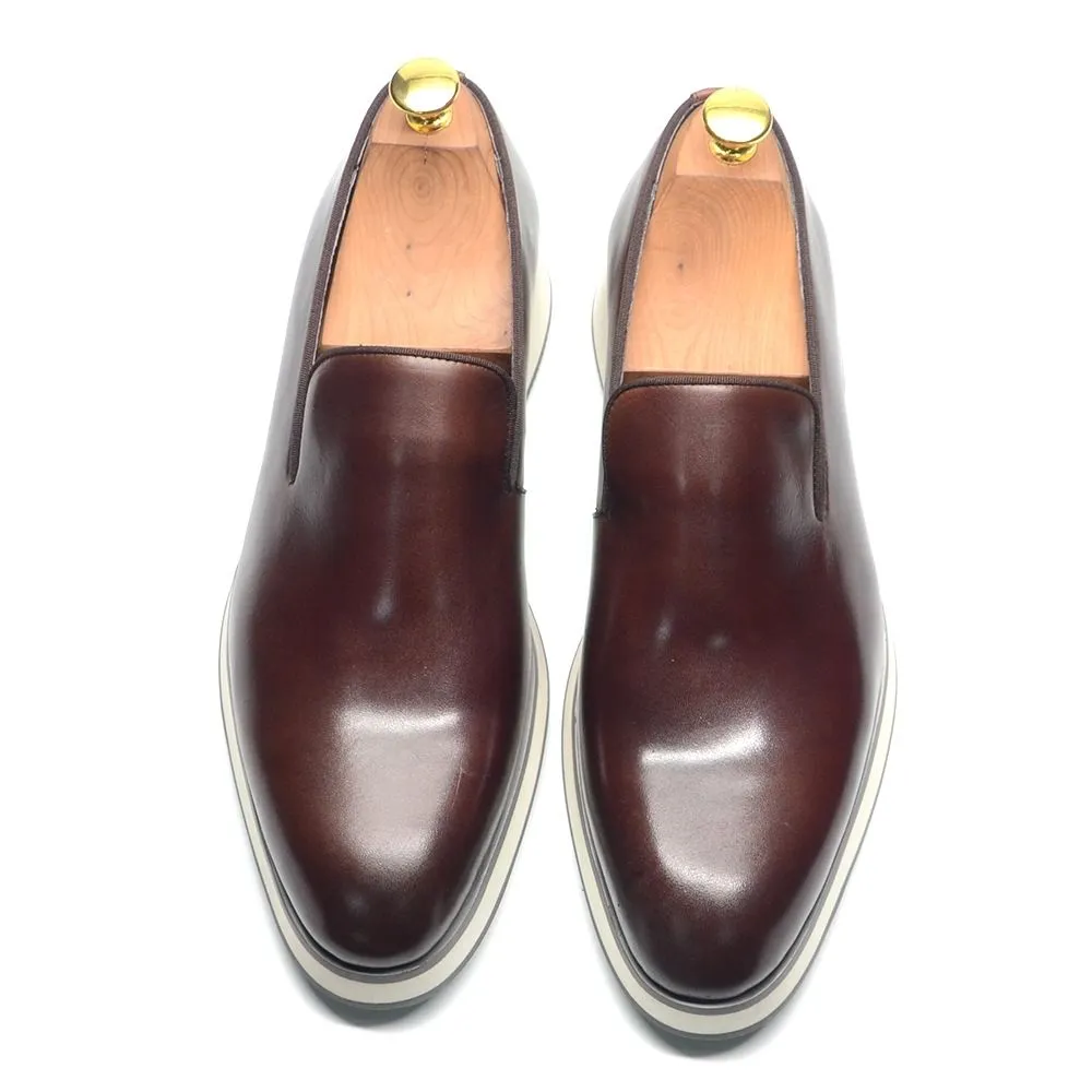 Simple business soft-soled loafers men's casual leather shoes