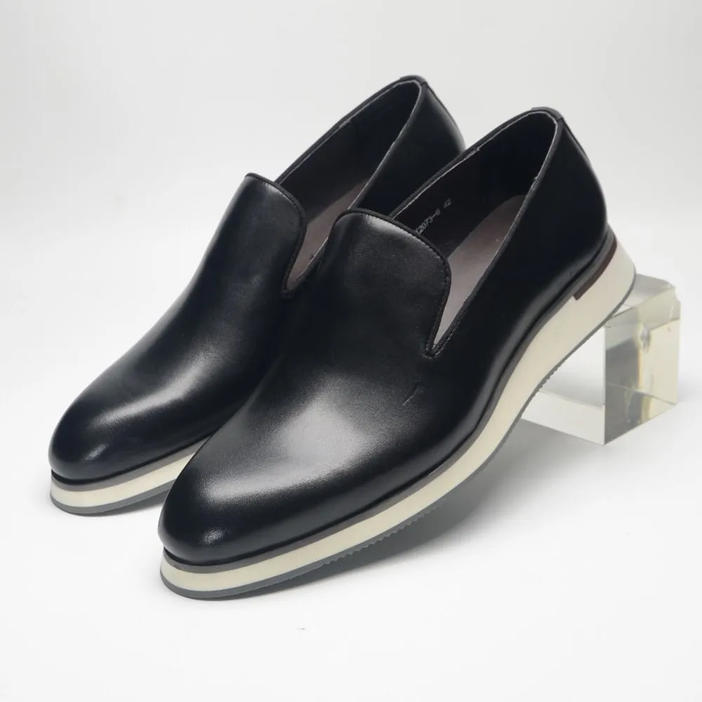 Simple business soft-soled loafers men's casual leather shoes