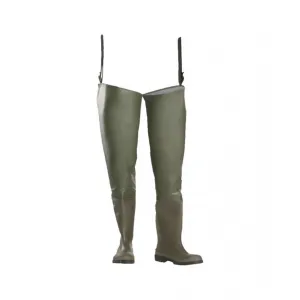 Sioen Mille 6283 Waterproof Steel Toecap Texoflex Thigh Wader S5 SRA Safety Boots Green