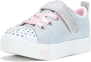 Skechers Girl's Heart Steps-Shimmer Sweetie Sneaker