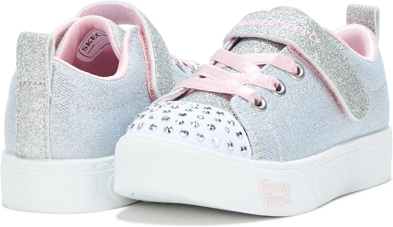 Skechers Girl's Heart Steps-Shimmer Sweetie Sneaker