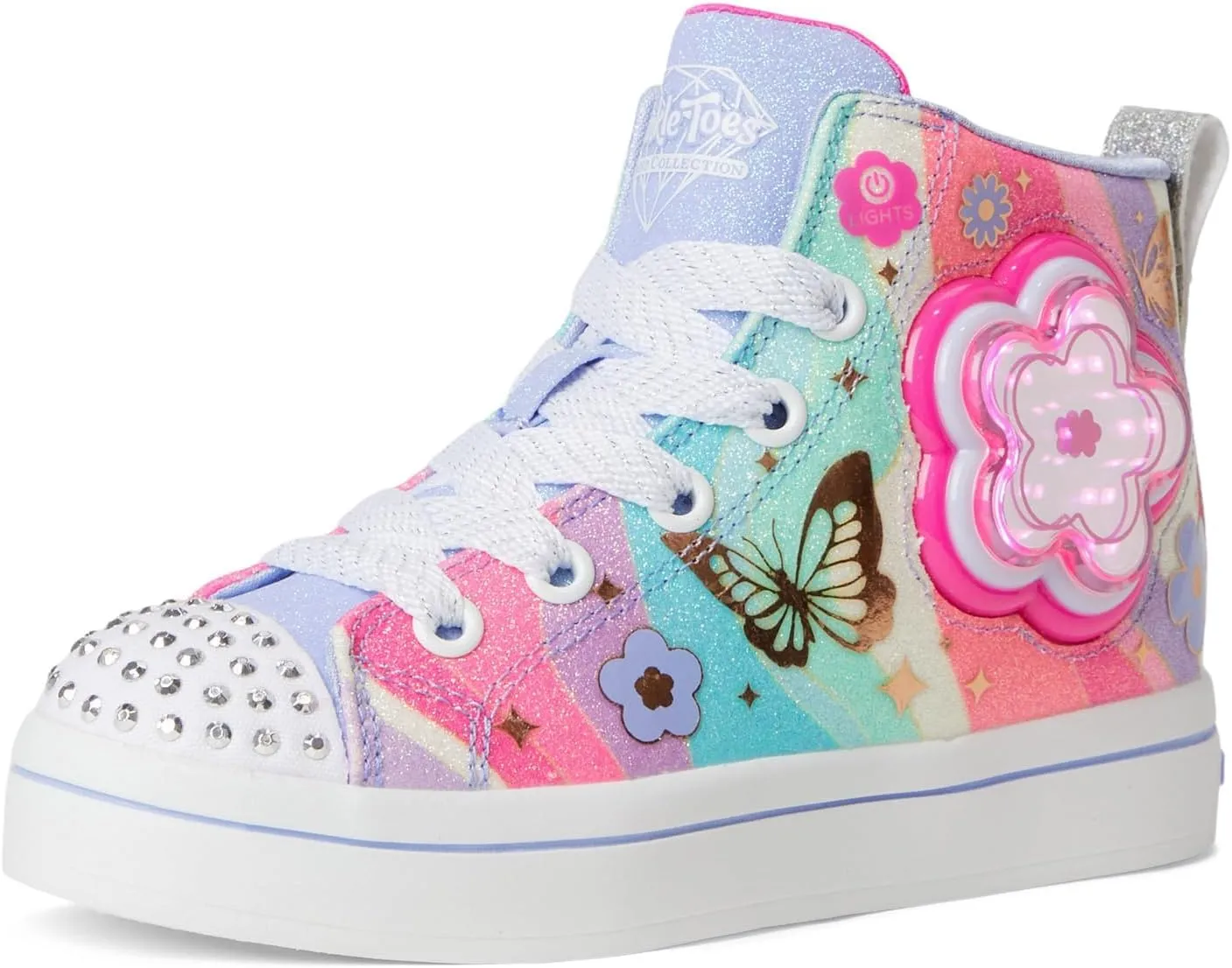 Skechers Girl's TWI-Lites 2.0-Flower Burst 314384l (Little Kid) Sneaker