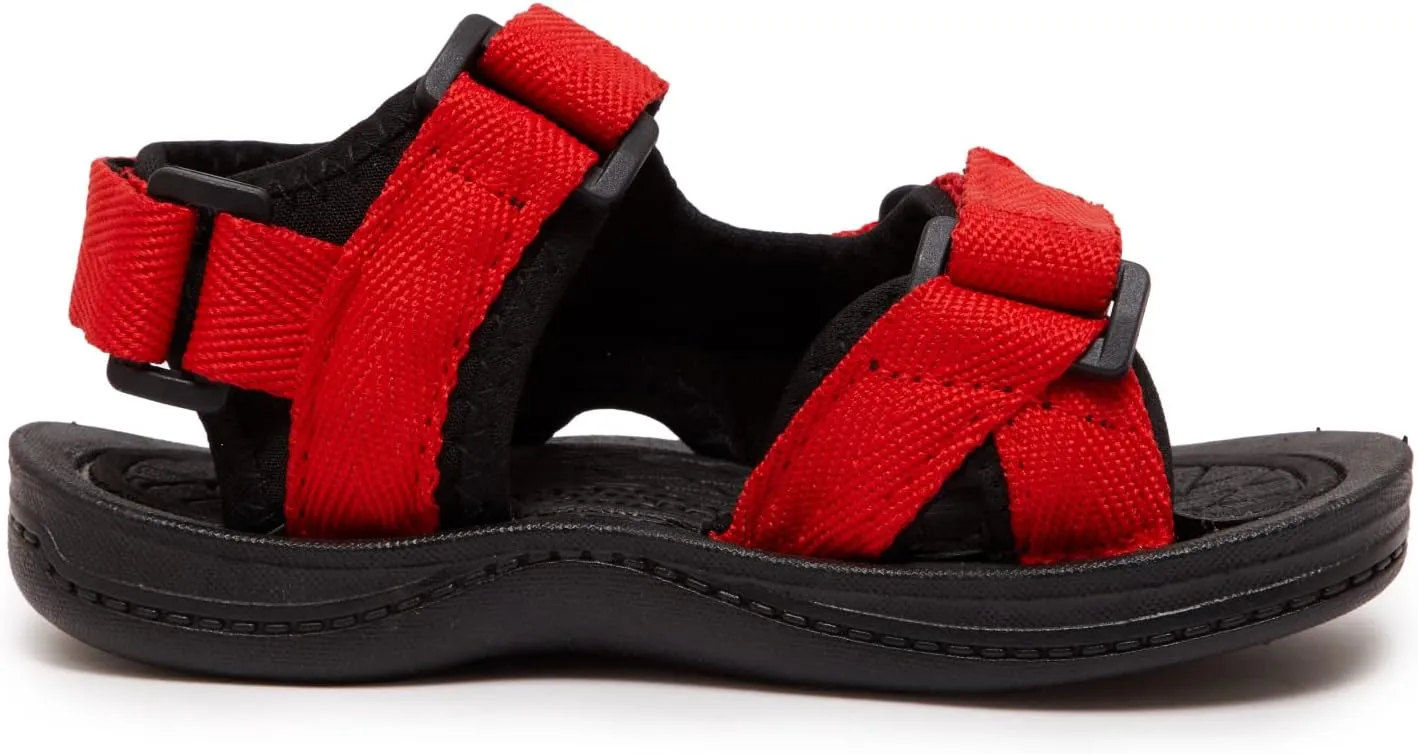 Skysole All Terrain Double Strap Sandals for Boys - Rubber Sole Amphibian Shoes for Beach, Pool, Hiking, Walking & Sports