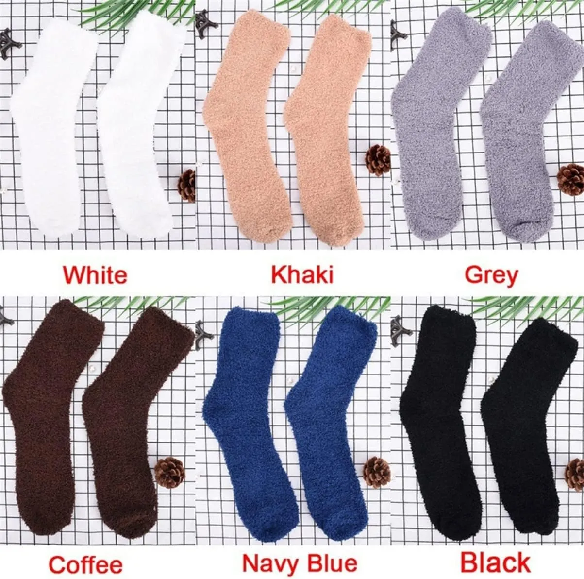Sleep Socks Men Socks Sock for Men Floor Socks Coral Fleece Socks Mens Slippers Padded Socks for Men