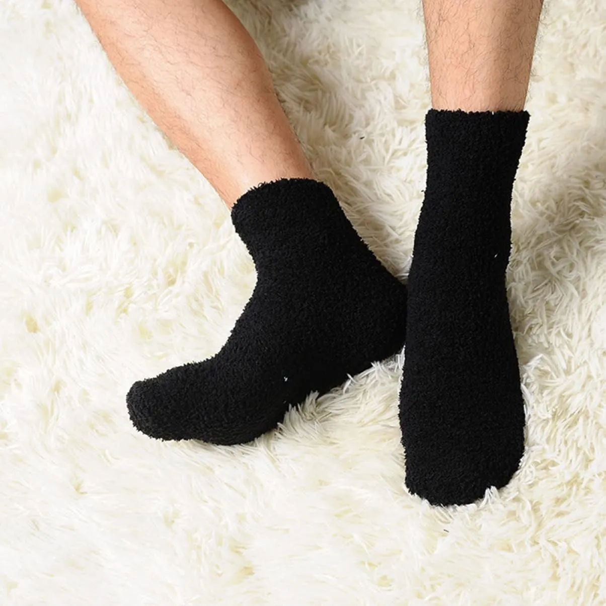 Sleep Socks Men Socks Sock for Men Floor Socks Coral Fleece Socks Mens Slippers Padded Socks for Men