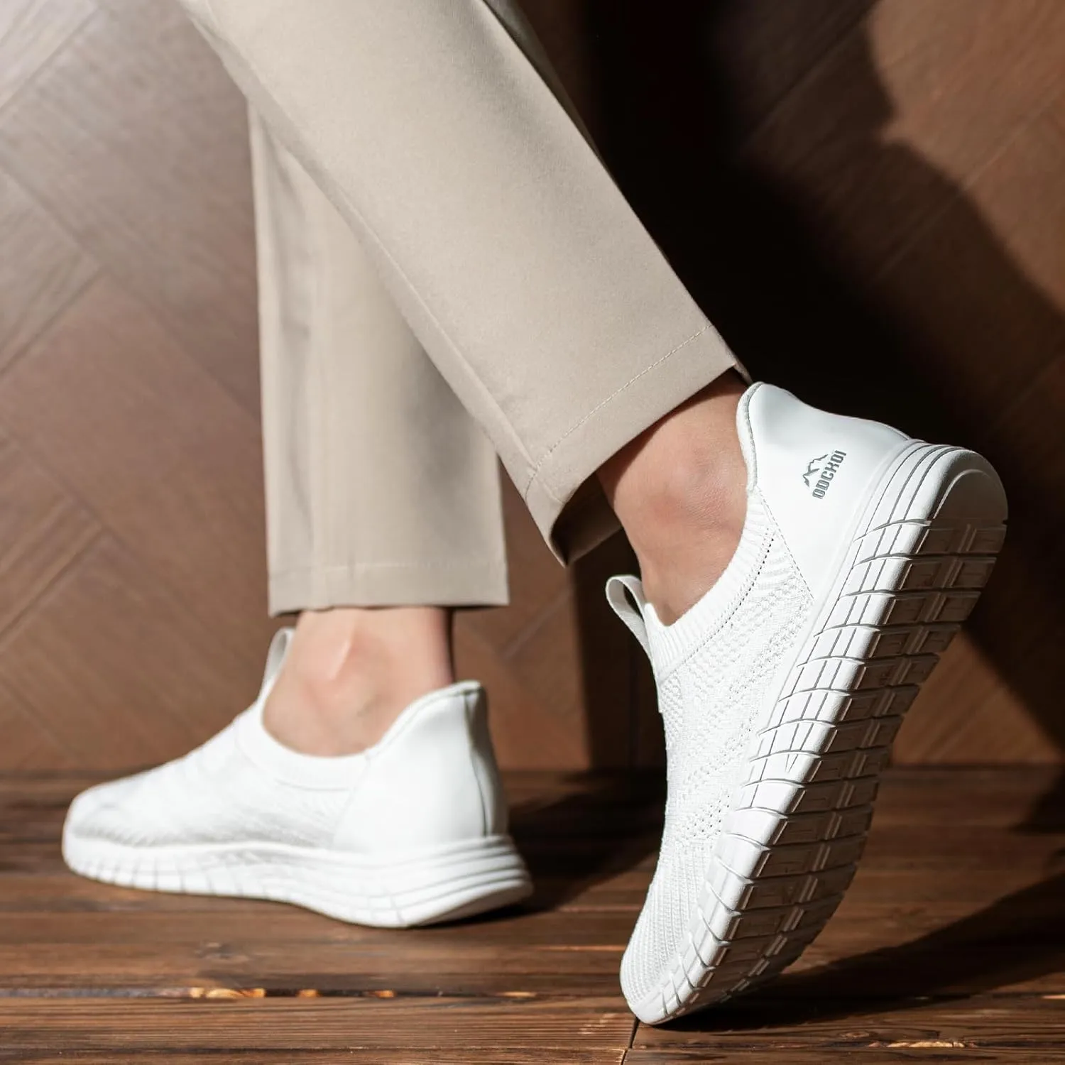 Slip in Mens Hands Free Slip On Sneakers Non Slip Breathable Walking Shoes Athletic Gym Workout Casual Shoes Fashion Loafers