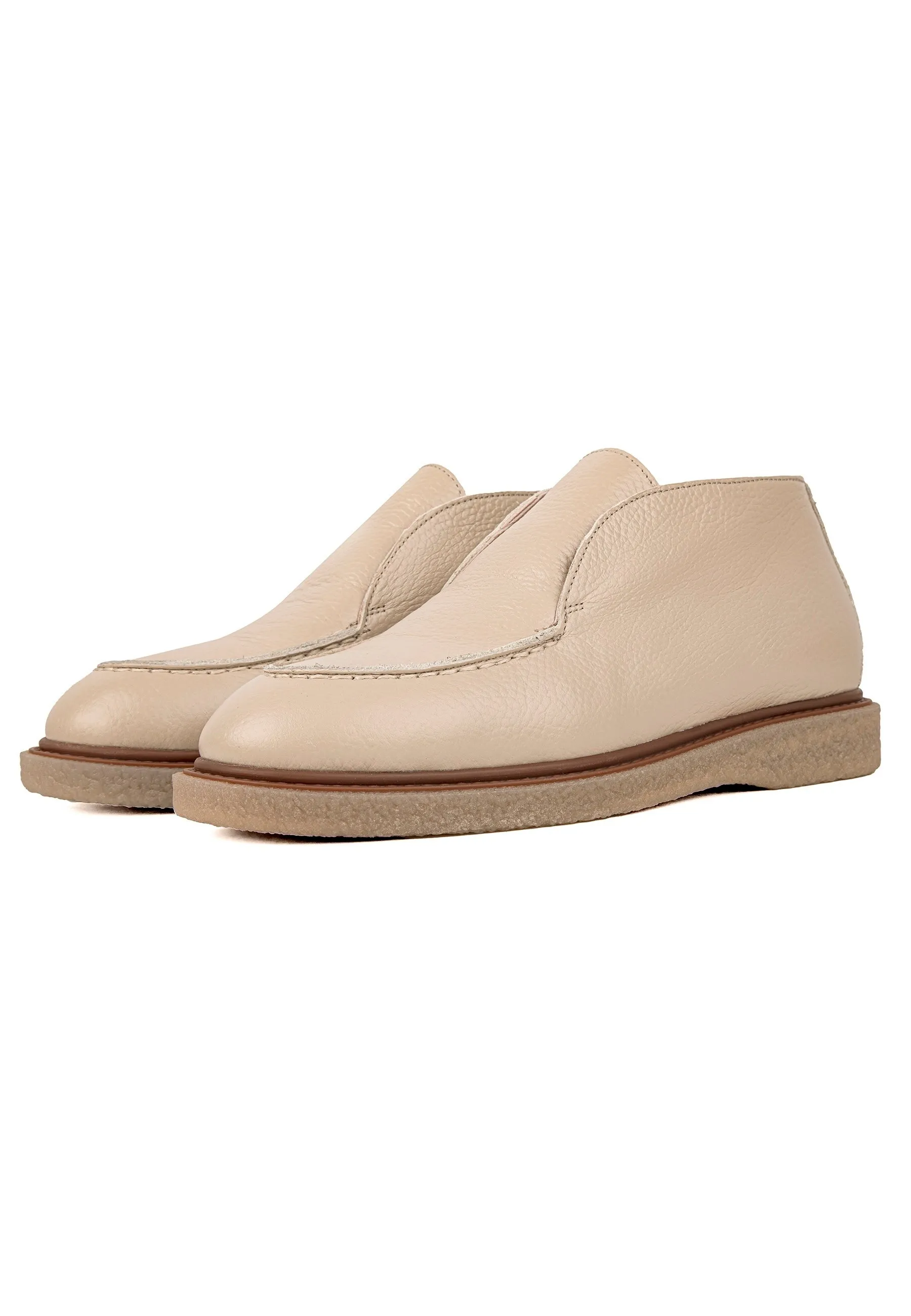 Slip-On Loafers - Beige