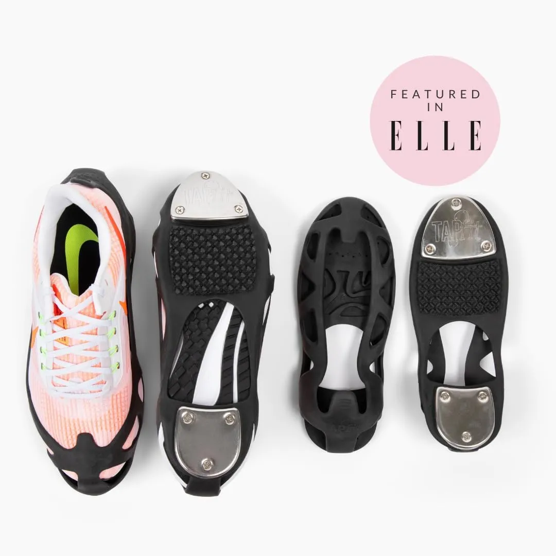 Slip on Tap Shoes for Girls, Women & Men | Waterproof Stainless steel taps | Authentic Tap Dance Sound & No-Slip Safety Grip & Stretchable Design | Environmental friendly instant tap dance shoes | Unisex Tap Shoes