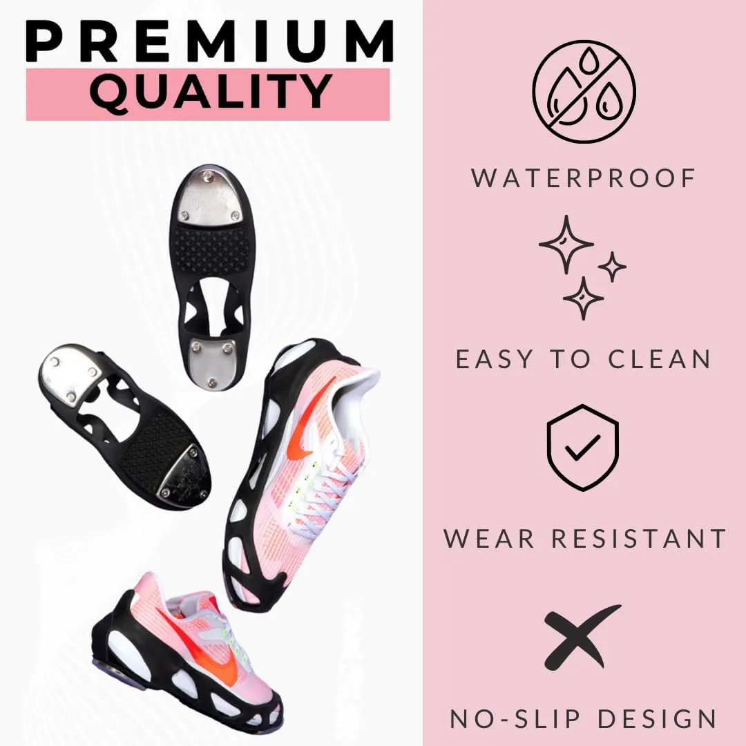 Slip on Tap Shoes for Girls, Women & Men | Waterproof Stainless steel taps | Authentic Tap Dance Sound & No-Slip Safety Grip & Stretchable Design | Environmental friendly instant tap dance shoes | Unisex Tap Shoes