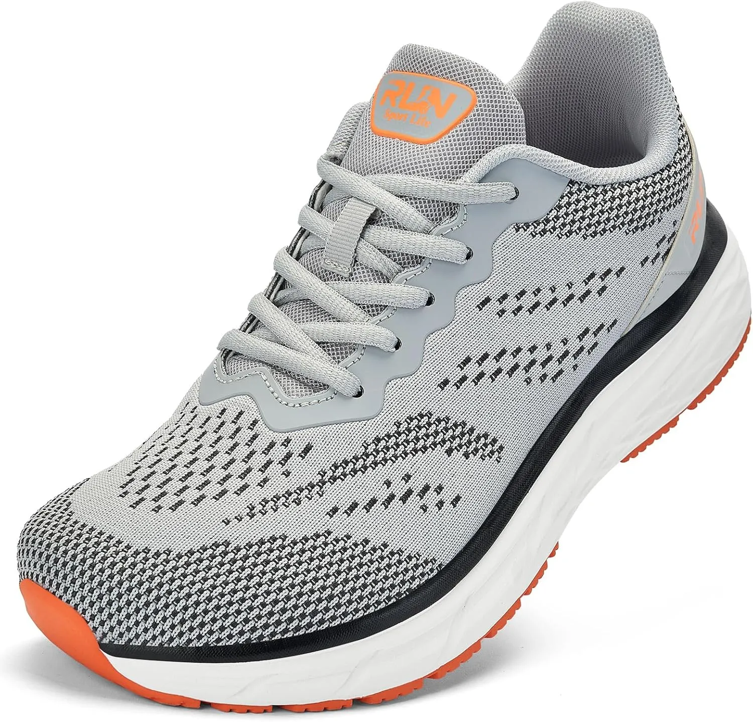 Slow Man Wide Toe Box Shoes for Men - Cushioned Road Running Shoe Non Slip Mens Walking Sneakers for Wide Feet Comfortable Athletic Gym Workout Sneaker