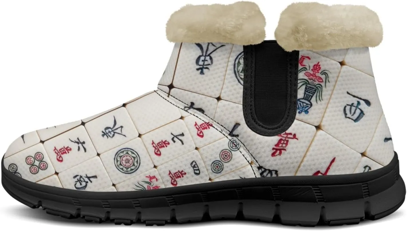 Snow Boots for Women -Fashion Winter Warm Snow Boots Anti-Slip outdoor Furry bootie for men women
