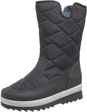 Snow Boots For Women Waterproof Winter Boots Slip On Hiking boots Lightweight Mid Calf Boots for Cold Weather