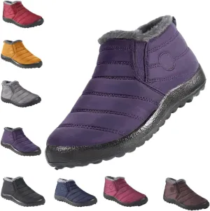Snow Boots for Women Winter Warm Ankle Booties Waterproof Comfortable Slip On Outdoor Fur Lined Lining Womens Snow Boots