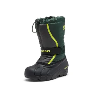 Sorel girl's Winter Boots Snow, Green Spruce X Grill Children, 8 UK