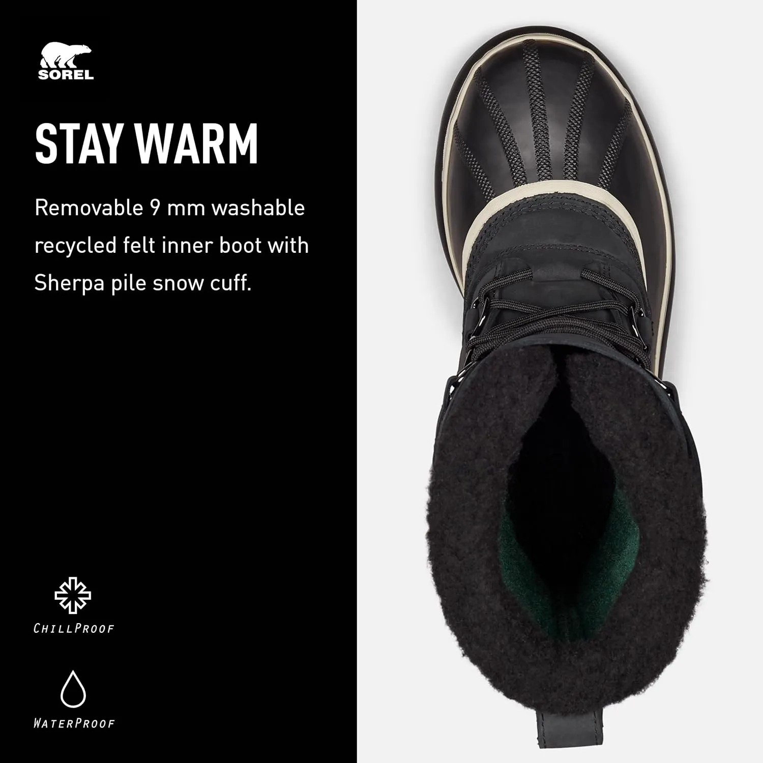 Sorel Men's Caribou Warm Lining Mid-Calf Boots