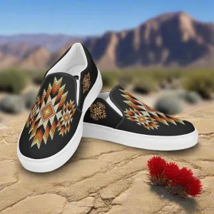 Southwest Collection Men's Slip-On Canvas Shoes Night Sky Pattern