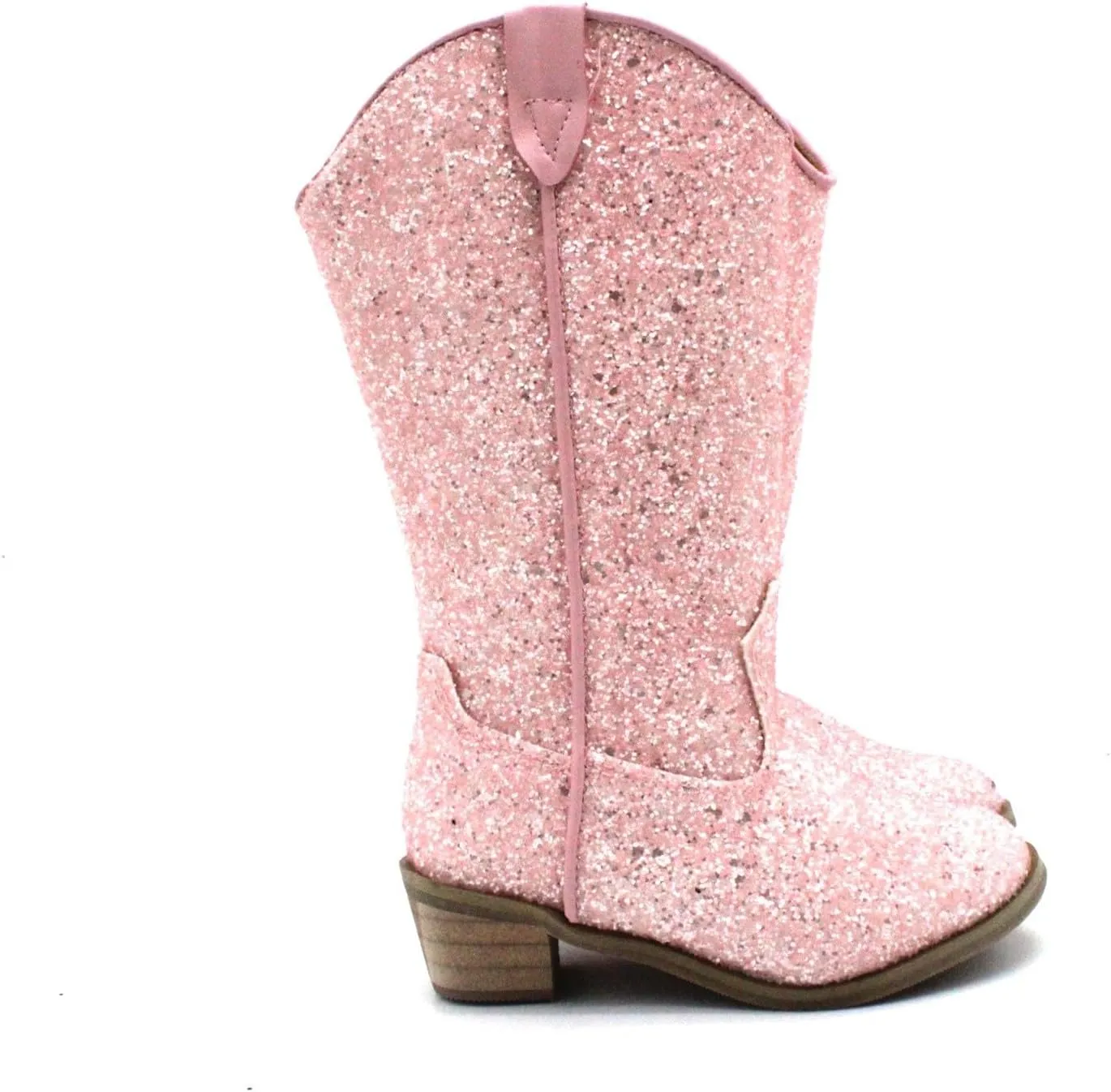 Sparkly Boots for Girls Cowboy Boots Square Toe Kids Boots Embroidered Western Boots Cow Girl Boots for Toddler