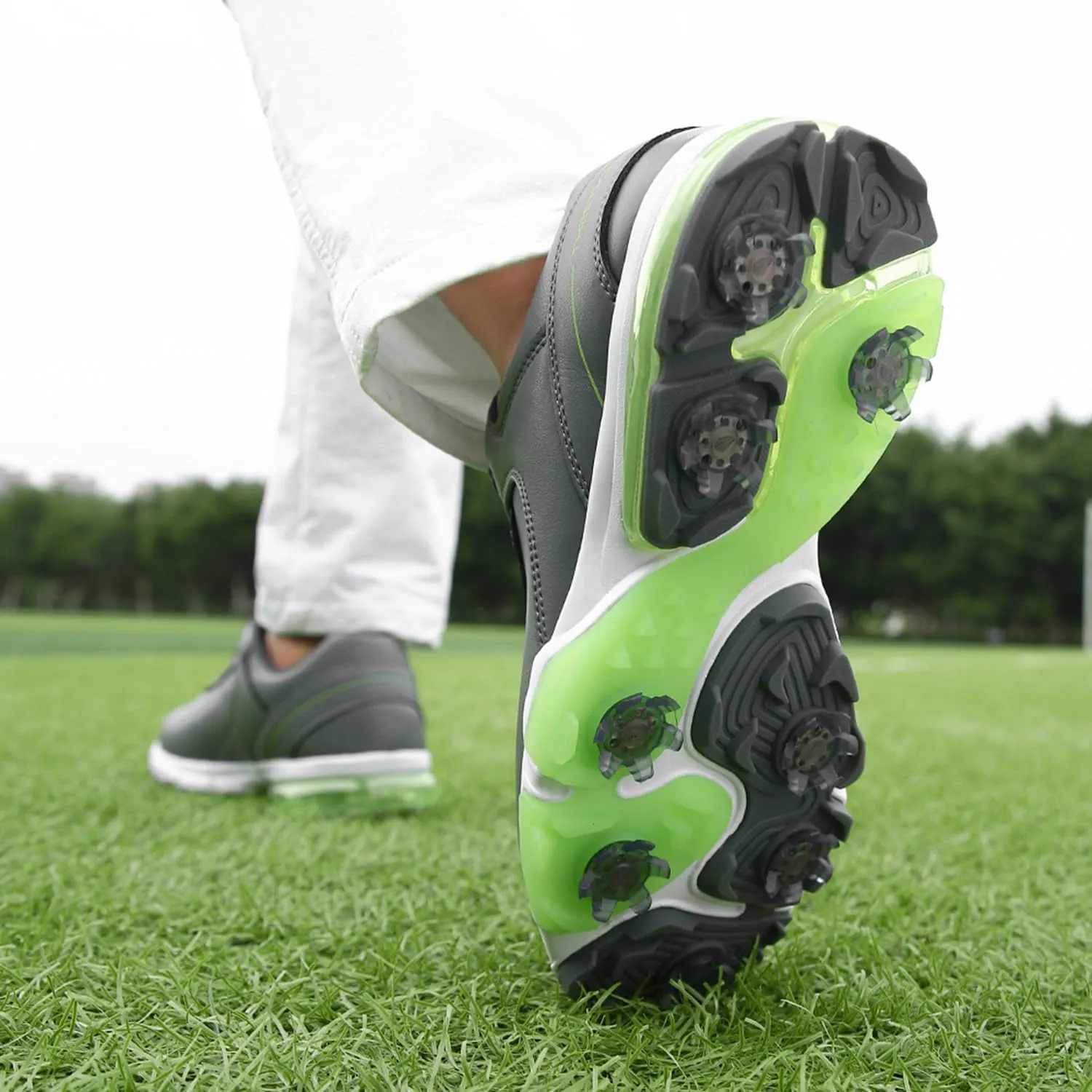 Spikes Golf Shoes Men Training Golf Sneakers Comfortable Walking Footwears for Golfers