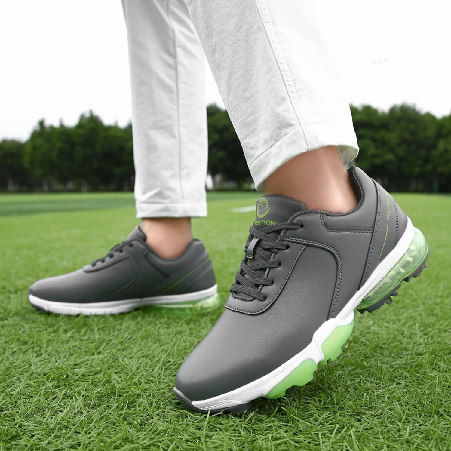 Spikes Golf Shoes Men Training Golf Sneakers Comfortable Walking Footwears for Golfers