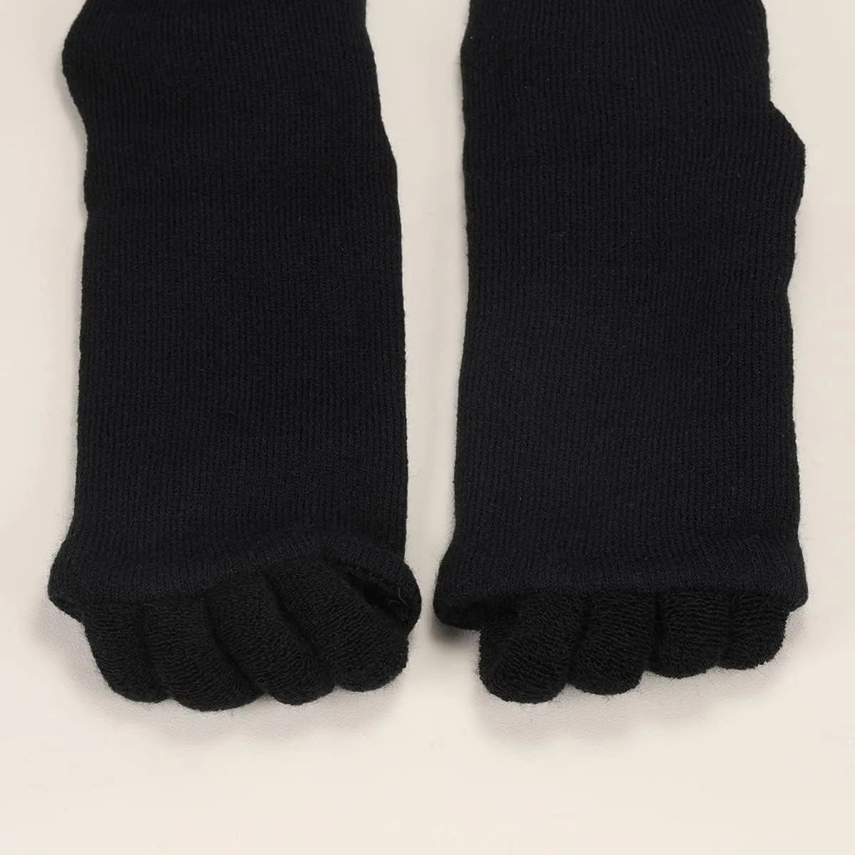 SPORCLO Five Toe Separator Socks for Men Yoga Foot Alignment Socks Massage Toe Spacers Bunion Corrector Cushion 3 Pairs