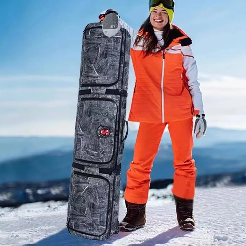 Sport Tent Padded Snowboard Bag with Wheels Travel Bag for Skis Single Snowboard and Snowboard Boots