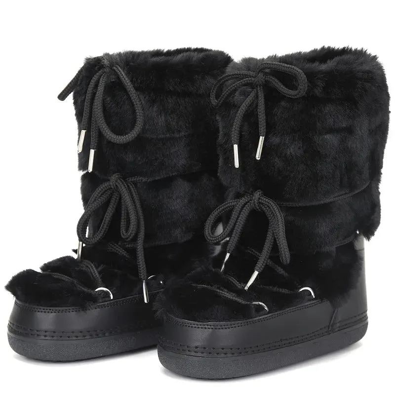 Stay Warm in Style  Winter Fur Boots