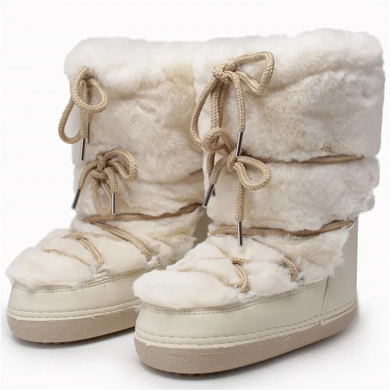 Stay Warm in Style  Winter Fur Boots