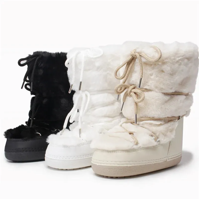 Stay Warm in Style  Winter Fur Boots