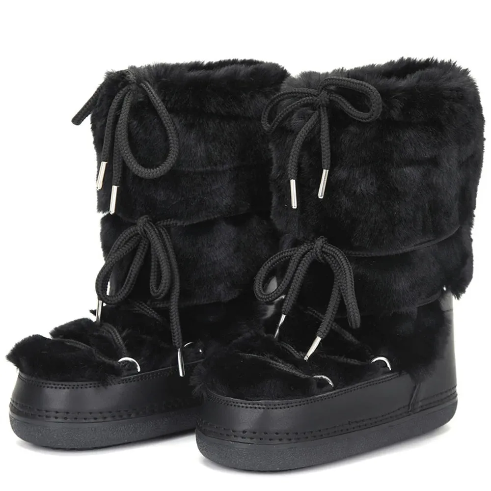 Stay Warm in Style  Winter Fur Boots