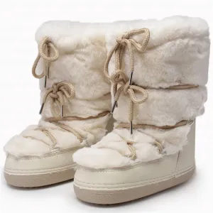 Stay Warm in Style  Winter Fur Boots