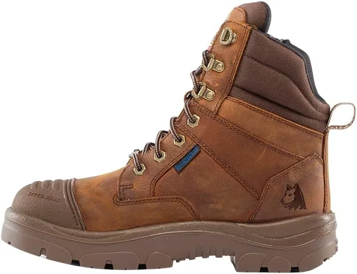 Steel Blue Men's Southern Cross Zip Scuff Steel Toe Safety Boot, Distressed Brown