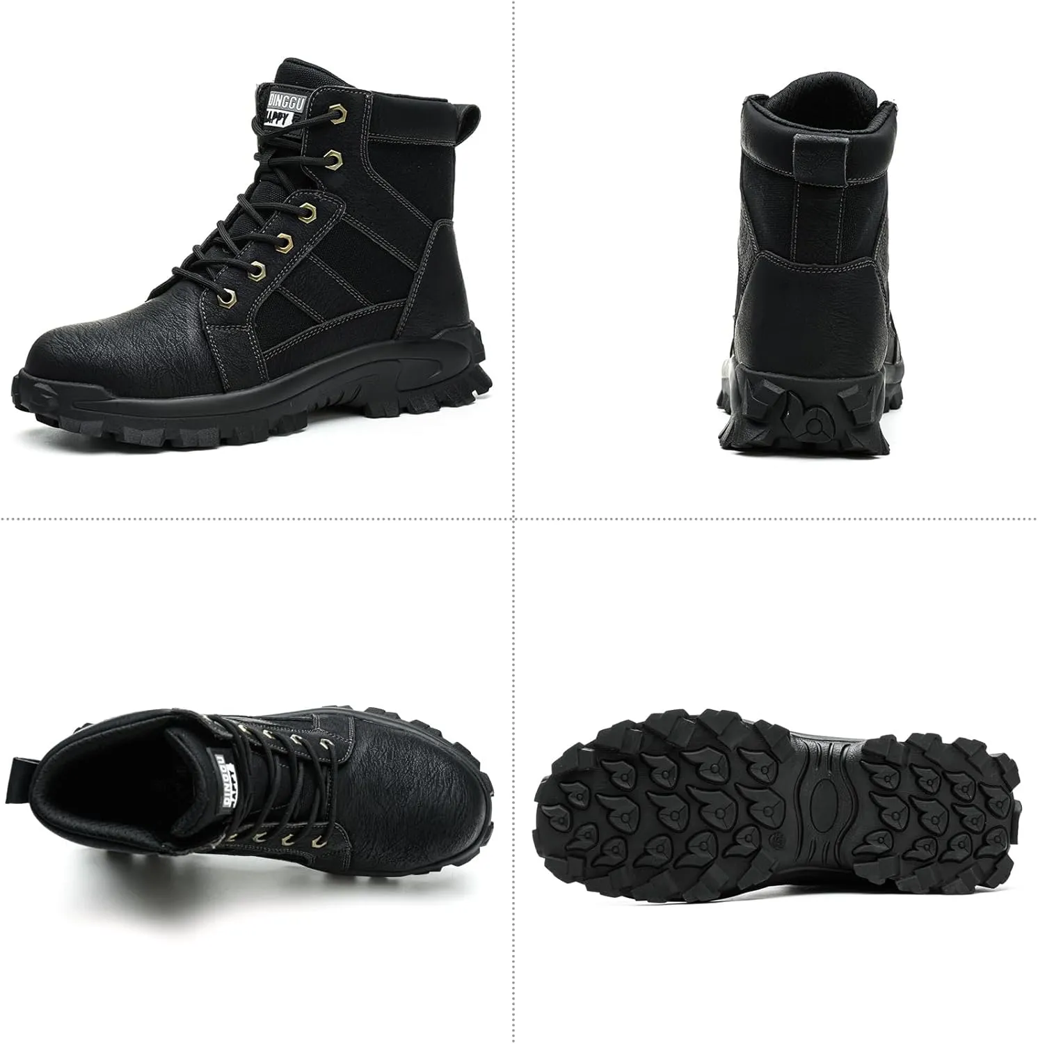 Steel Toe Boots for Men Comfortable Mens Work Boots Indestructible Construction Industrial Safety Boots