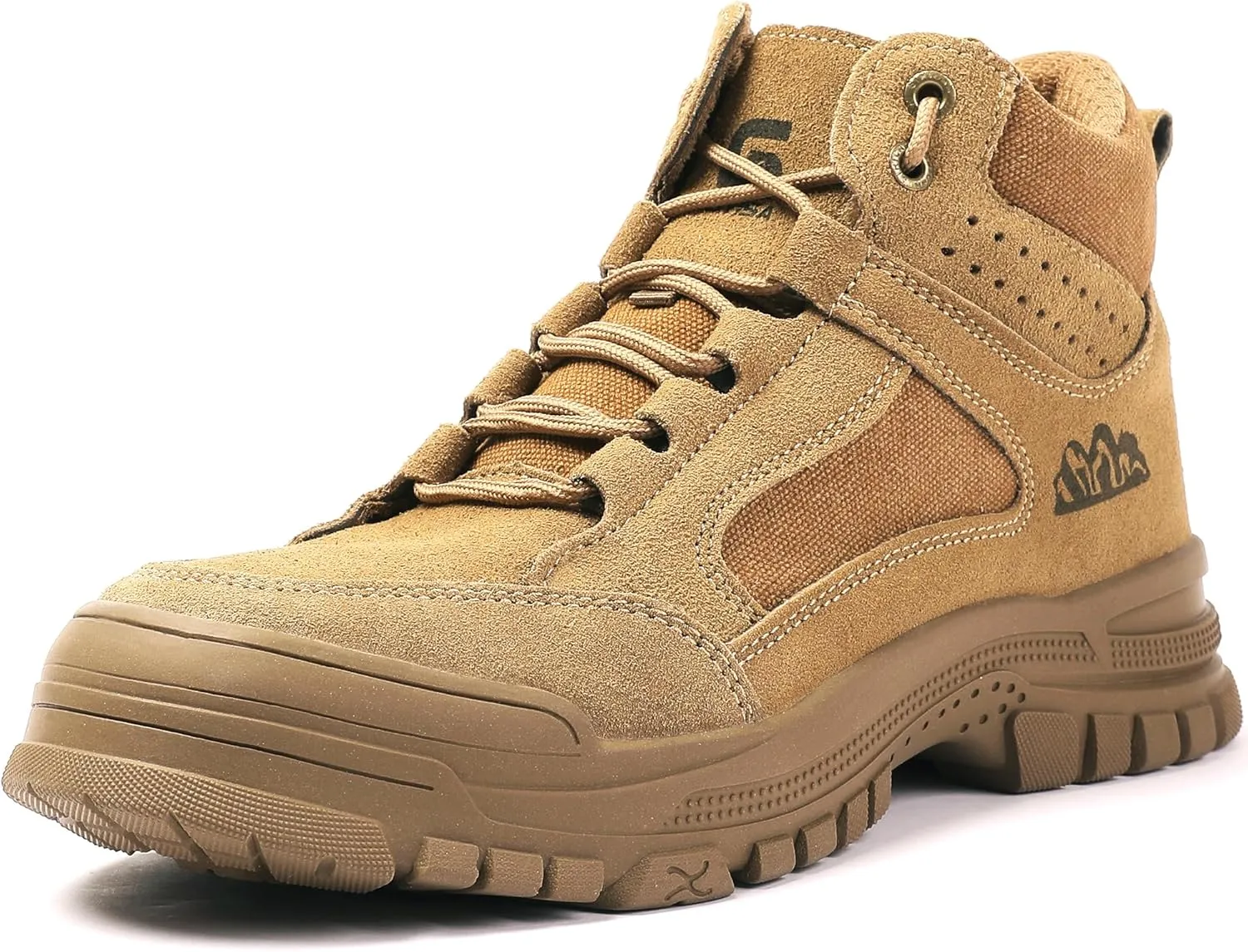 Steel Toe Boots for Men Mens Slip Resistant Waterproof Work Safety Industrial Boots Construction Shoes