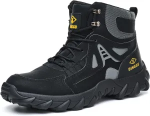 Steel Toe Boots for Men Safety Work Boots Comfortable，Indestructible Industrial & Construction Shoes Mens Composite Toe Boots