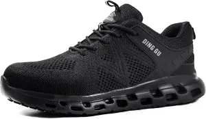 Steel Toe Shoes for Men Comfortable Non Slip Work Shoes,Lightweight Men's Work & Safety Footwear Indestructible Steel Toe Sneakers