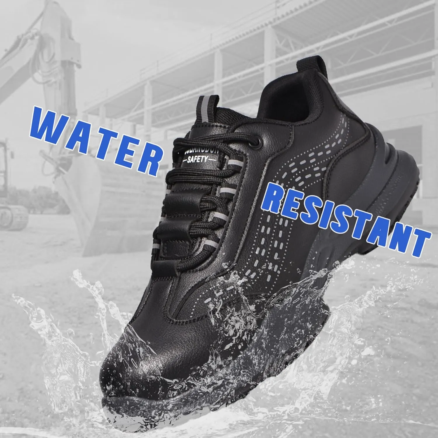 Steel Toe Shoes for Men Women Safety Composite Toe Sneakers Non Slip Water-Resistant Work Boots for Industrial Construction
