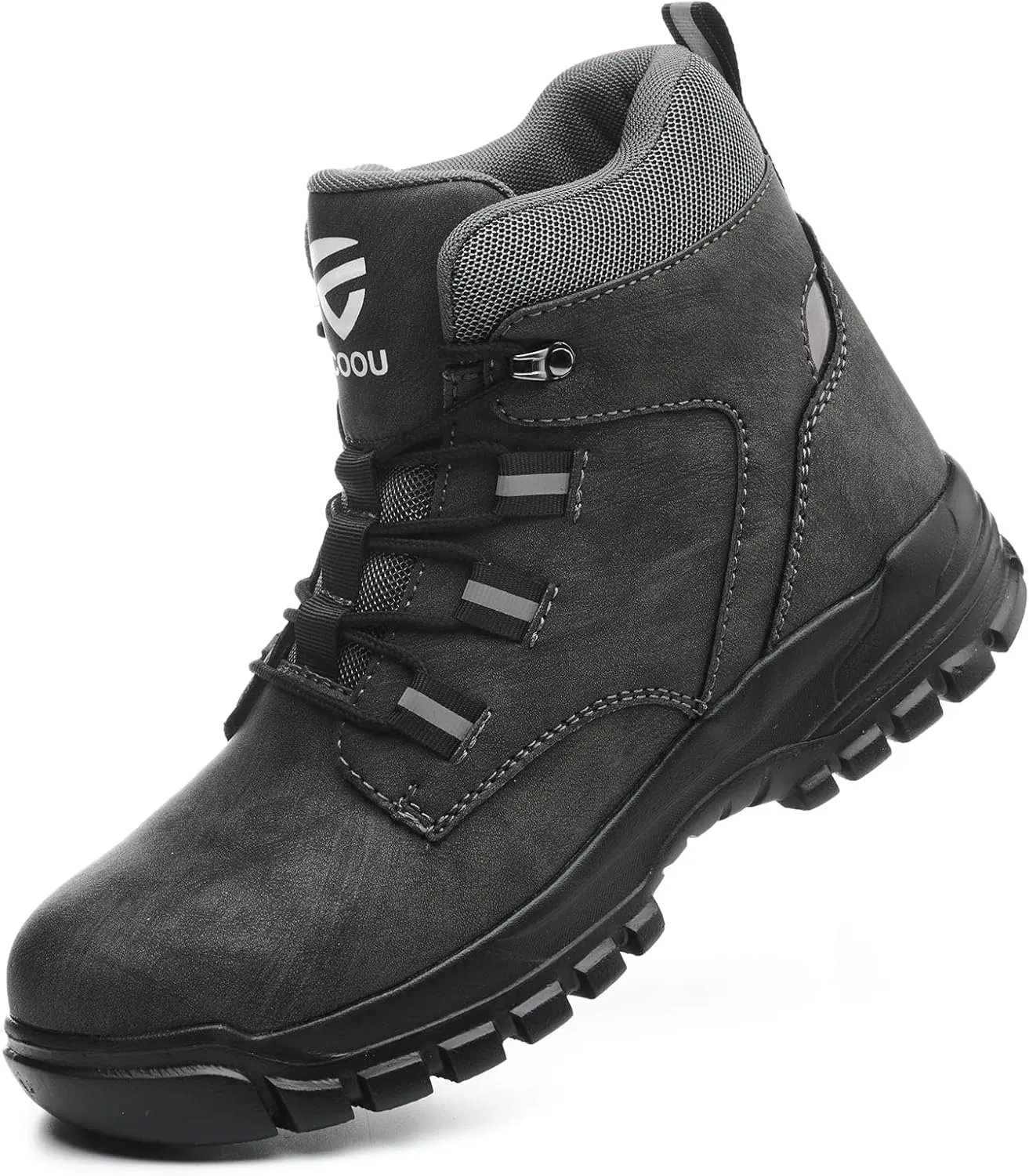 Steel Toe Work Boots for Men Women Slip Resistant Puncture-Resistant Lightweight Safety Shoes Industrial & Construction Work Boots