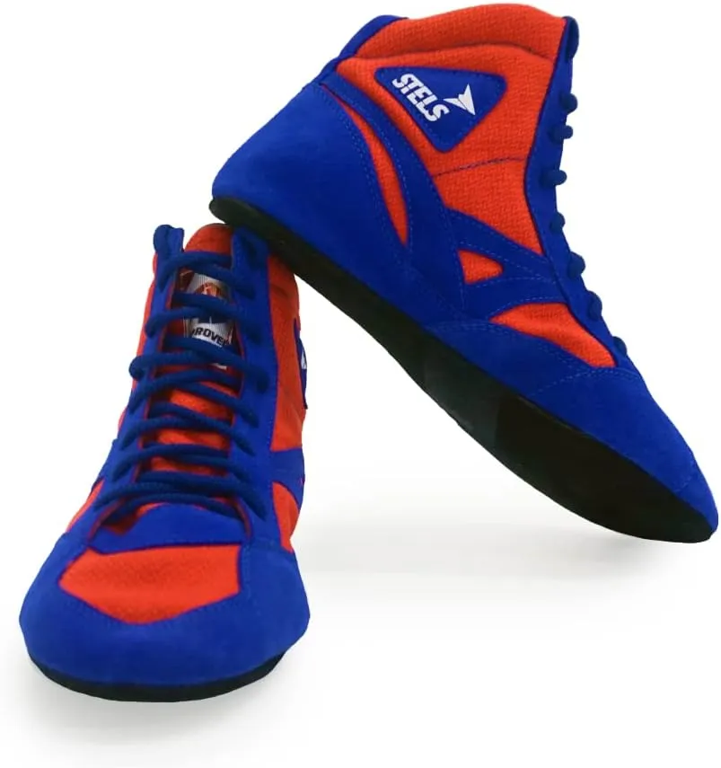 STELS Sambo Shoes - European Martial Arts Shoes - Natural Suede FIAS Certified - Sambo Self Defense Martial Arts Training Equipment - Self Defence Martial Arts Shoes Men