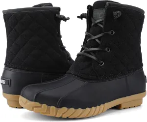 STQ Duck Boots for Women Waterproof Winter Boots Quilted Snow Boots