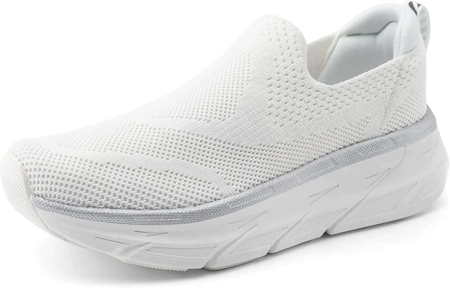 STQ Slip on Sneakers Women Walking Shoes with Arch Support Comfortable Non-Slip Nurse Shoes