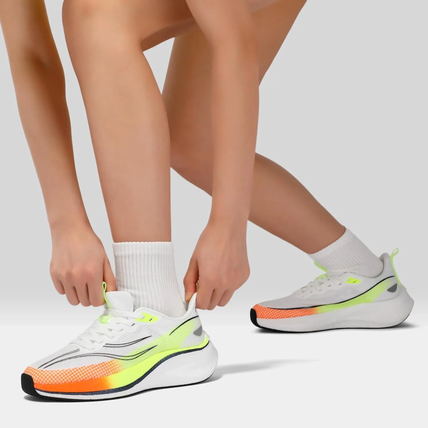 STQ Women Carbon Plate Road Running Shoes Ultra Light Cushion Sole